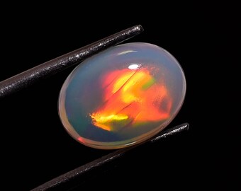 Gorgeous Natural Ethiopian Opal,Ethiopian Opal Loose Gemstone,Very High Quality gemstone,Fire Opal- 3.35Crt,Size- 12X9X5MM-MI-1155