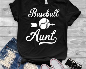 Download Baseball aunt shirt | Etsy