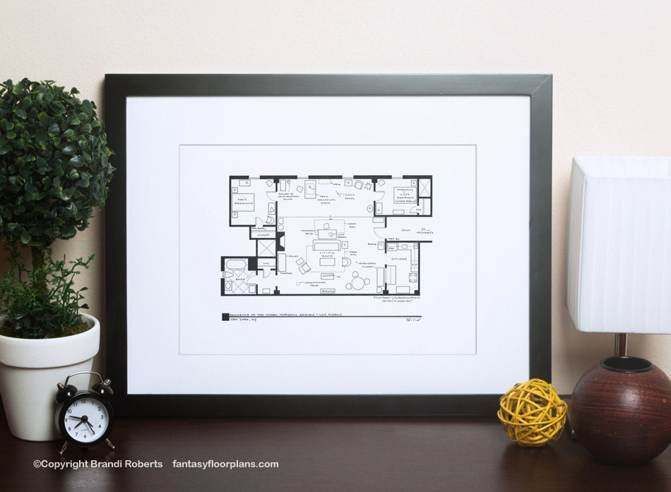 How I Met Your Mother Apartment Famous TV Show Floor Plan