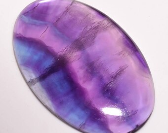 Natural Designer Multi Fluorite AAA Gemstone - Multi Fluorite Cabochon - Multi Fluorite Jewelry - Multi Fluorite 44x28x6 MM 76.90 Cts TZ 404