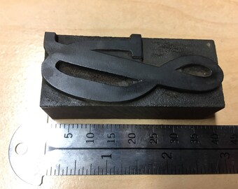Vintage wood printers type