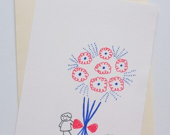 Red meets Blue - Valentine Sweet Cards