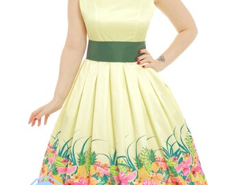Wool Watermelon Swing Dress