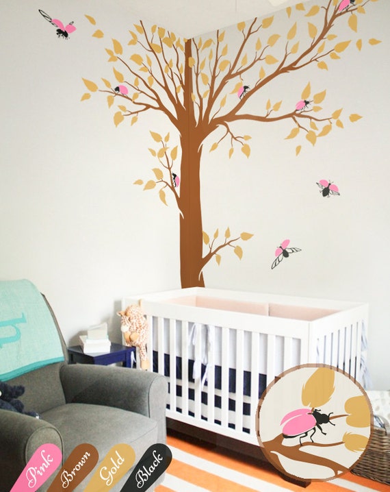Corner Tree Wall Decal Huge Full Art Sticker Mural