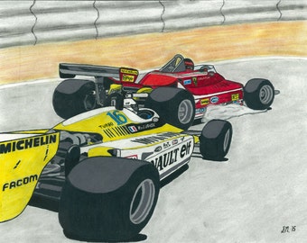 Villeneuve v. Arnoux - Rivalry Series Part 6 - Print