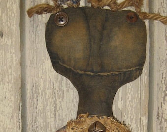Opal---An 18" Extreme Primitive Black Doll Jute Hair IMMEDIATELY DOWNLOADABLE E-PATTERN