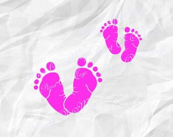 Download Baby footprint svg | Etsy