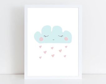 Printable Scandi art for kids, baby art, baby girl nursery art, childrens poster, nursery print, baby wall art download, nursery wall art