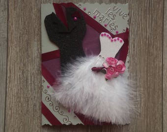 Married couple card "live the newlyweds"