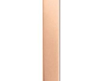 Copper Stamping Blank, 1/4" x 1-1/2", 24 gauge, 6 count (IAD122108-24C)