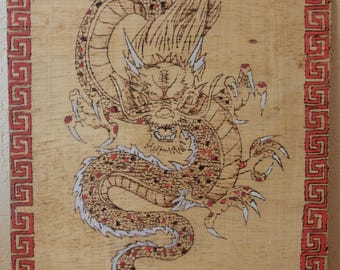 Chinese Dragon pyrography