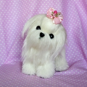 maltese puppy stuffed animal