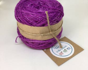 Hand Dyed 4 ply Superwash Merino - Plum 8
