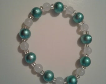 Mint green stretch bracelet