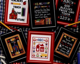 1990s T is for Teachers Cross Stitch Pattern Leaflet Leisure Arts 2412