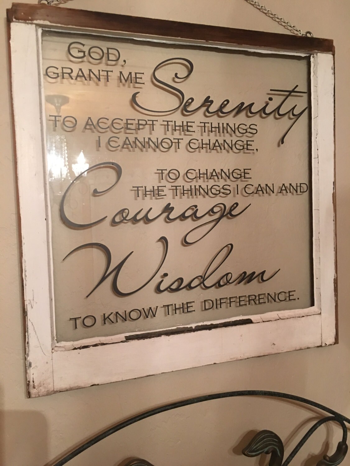 Window with Quotes Wood Window Window Panes Vintage Window