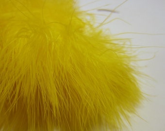yellow Marabou Feathers MRDQ-02 craft feathers wispy Craft feathers boutonnieres fly tying crafts