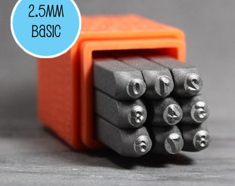 2.5mm Number Stamps,2.5mm Metal Stamps, Metal Design Stamps, Number Metal Stamps, Number Stamp Set INV4009