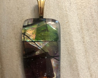 Dichroic Fused Glass Pendant