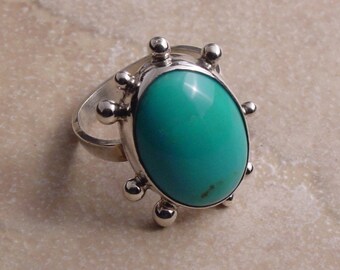 Turquoise and Sterling Silver Ring