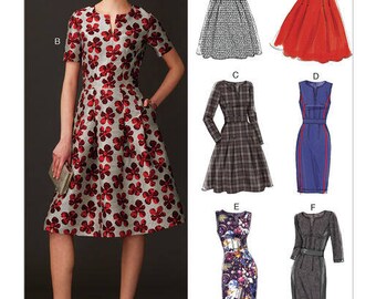 Dress sewing pattern Vogue easy Customfit V9267