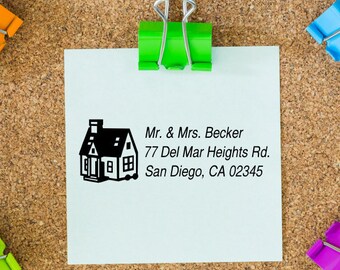Custom Self-Inking Address Stamp-Self-Inking Rubber Stamp-Custom Design-Personal or Business-Free Personalization-Variety of Colors & Sizes