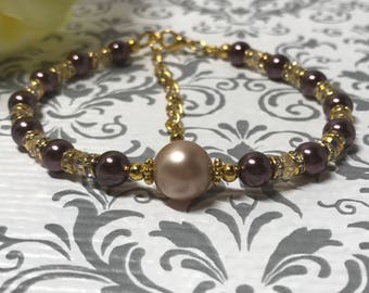 Swarovski pearl bracelet
