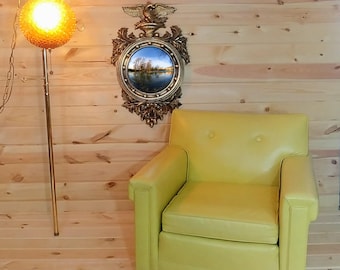 Vintage Turner Wall Accessory Convex Fisheye Eagle Mirror 4380