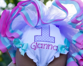 Personalized Bloomers or Diaper Cover Perfect for Photos or Birthday Parties