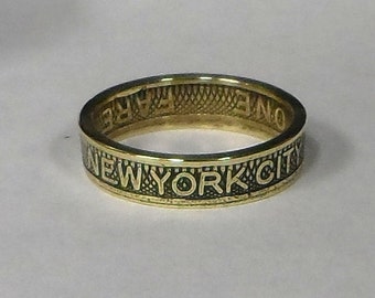 Sealed New York City Subway Token Coin Ring Size 4-10