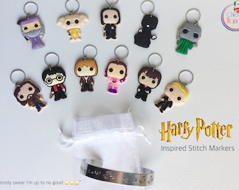 Set of 11 Harry Potter figures stitch markers for crochet and knitting - gift envelope available