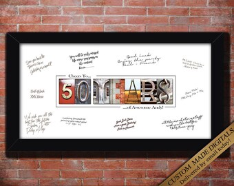 50 YEAR 50th Birthday Gift for Him 50th birthday for Men 50th gift Husband 50th Gift Idea Cheers to 50 years Decorations 50th birthday sign