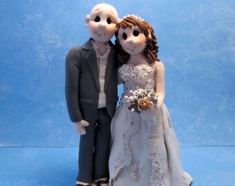 Custom wedding cake topper, Bride and groom cake topper, personalized cake topper, Mr and Mrs cake topper, custom cake topper