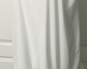 Sassy Rags large-xlarge bright white ruffle slip dress