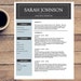 Professional Resume Template + Cover Letter, CV, Microsoft Word, Instant Download, US Letter