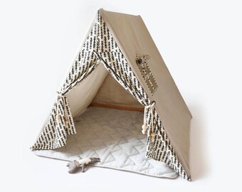 B & W Indoor Play Tent - Play Tent - Tent - Indoor Tent - Play House