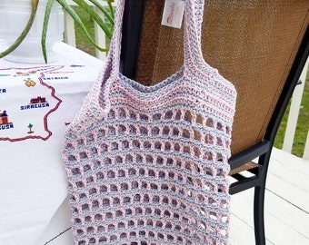The Sunrise bag, Crochet beach/market bag, Hand bag