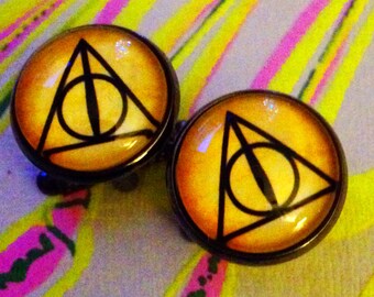 Harry Potter Deathly Hallows symbol cufflinks