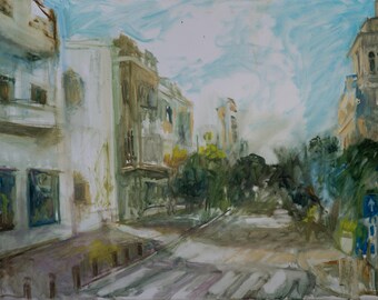 Oil Painting Urban Landscape
