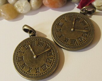 D-02115 - 2 Pendant Clock XXL antique bronze