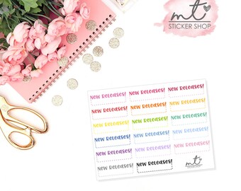 New Releases || Planner Stickers || Erin Condren Life Planner, Happy Planner || SKU 041
