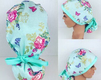 Scrub Hats Scrub Caps Ponytail Scrub Hats Surgical Scrub Hats Scrub Hats for Women