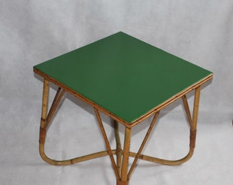 Vintage rattan table