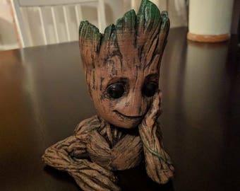 Baby Groot Plant pot planter flower holder. guardians of the galaxy marvel comics.