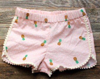 Girls Pineapple Print shorts