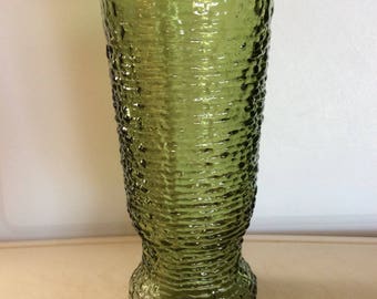 Anchor Hocking Avacado Green Soreno Vase