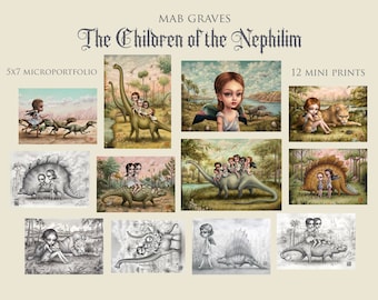 Children of the Nephilim Microportfolio - 12 5x7 mini prints by Mab Graves