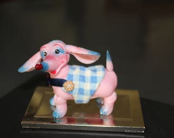 Petit chien teckel BJD Rudolph