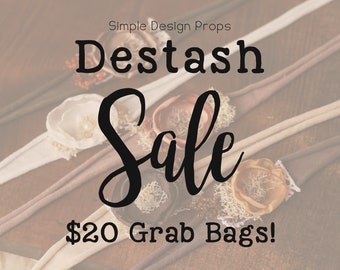 Photo Prop Grab Bag - Tieback Grab Bag - Newborn Photography Props - Baby Headbands - Newborn Tiebacks - Tieback Set - RTS Headband Grab Bag