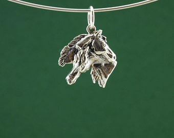 Mare & Foal pendant in 925 Sterling Silver
